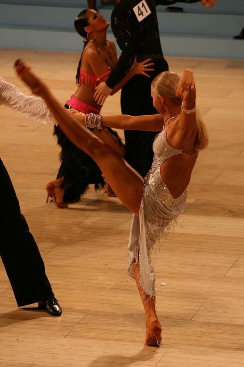 Salsa Dancing Couple
